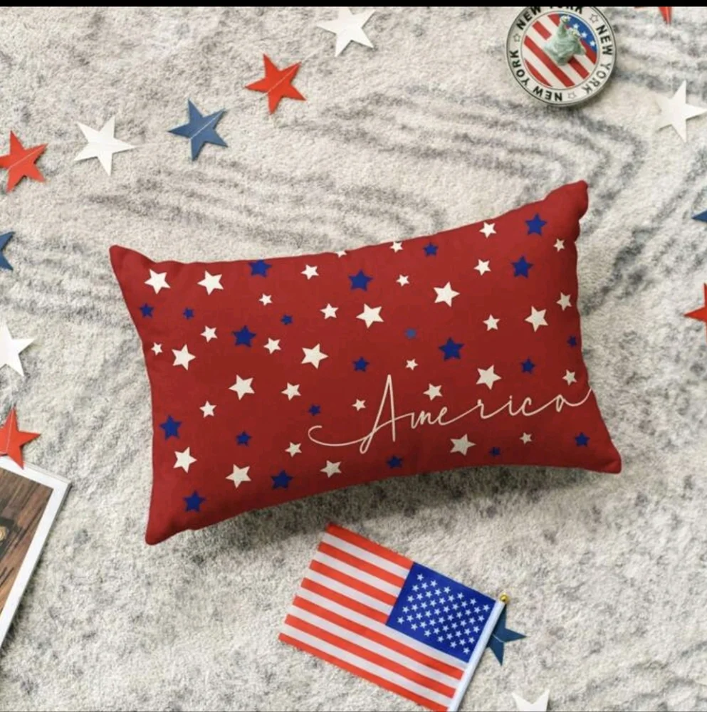 Pillowcase Patriotic Red Star